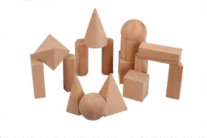 Geometriekörper aus Holz